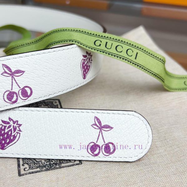 (Complete set)GUCCI leather beltWidth 30mmNew Women's Casual Edition Original Head Leather D 1953o3p9 - Image 5