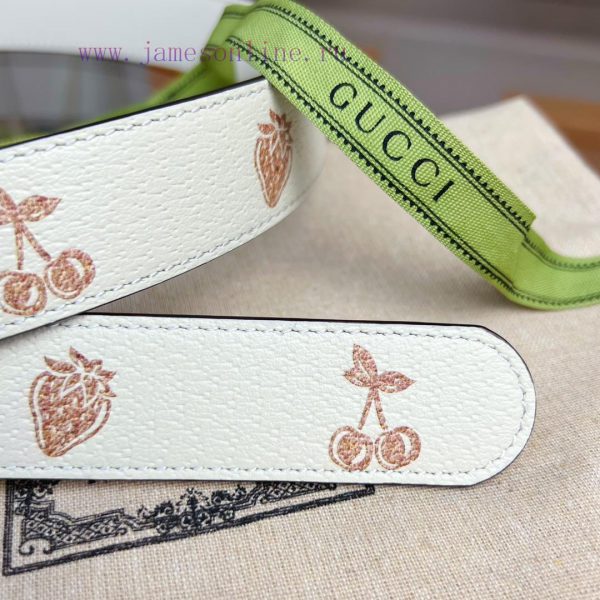 (Complete set)GUCCI leather beltWidth 30mmNew Women's Casual Edition Original Head Leather A pdzyrof0 - Image 8