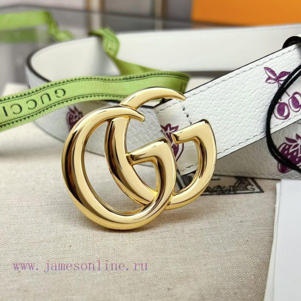 (Complete set)GUCCI leather beltWidth 30mmNew Women's Casual Edition Original Head Leather D 1953o3p9 - Image 13