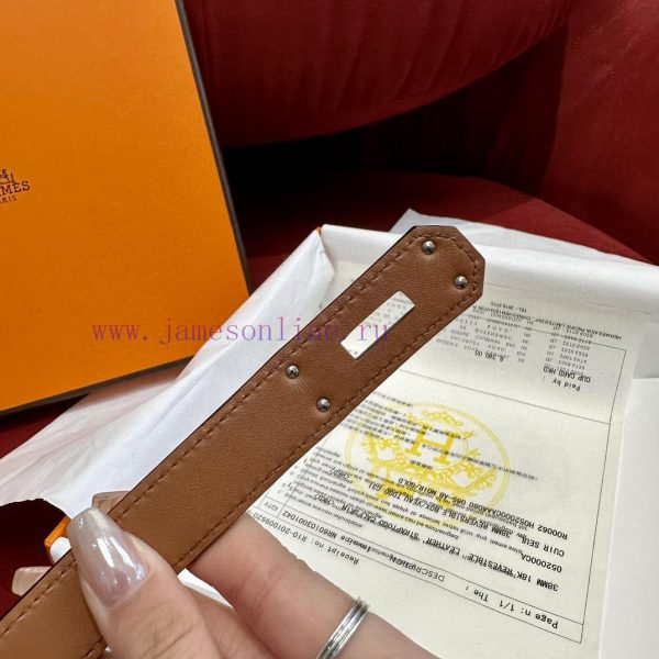 Customized Hermes Women's Belt Perfect Authentic Purchasing French Customized Pure Imported f362gbmv - Image 10