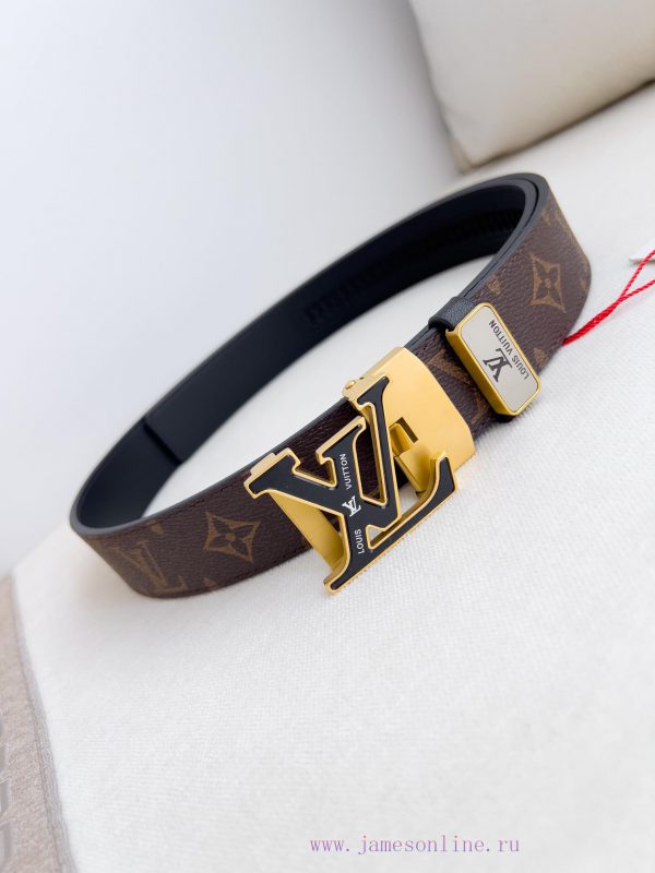 LV... Louis Vuitton Belt ️ Automatic BeltAutomatic buckle, made of pure steel material, with ssjfcn6m - Image 4