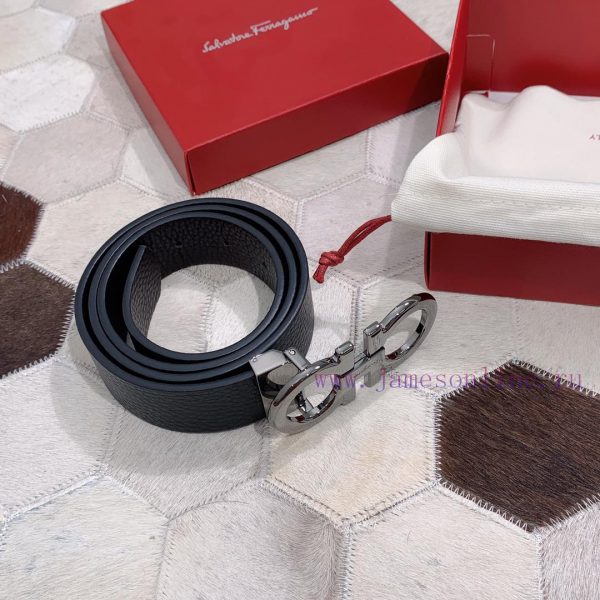 Salvatore Ferragamo 3.5cm Haute Couture Men's Belt, Choose to Pair with Double Headed Leathe vgyrjca0 - Image 8