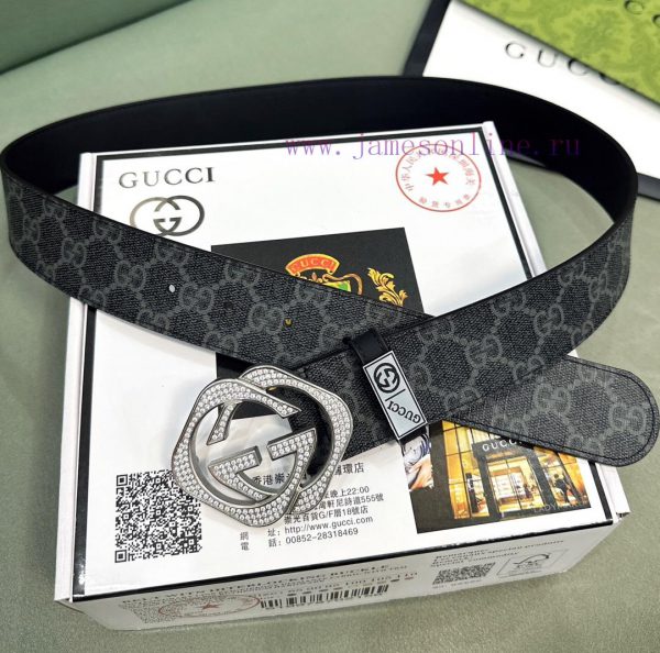 Belt Gucci Gucci ️ Diamond studdedBelt made of 100% head layer cowhide, guaranteed genuine l 7pxc19jd - Image 6