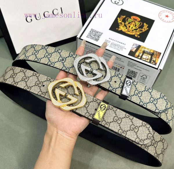 Belt Gucci Gucci ️ Diamond studdedBelt made of 100% head layer cowhide, guaranteed genuine l 7pxc19jd - Image 9