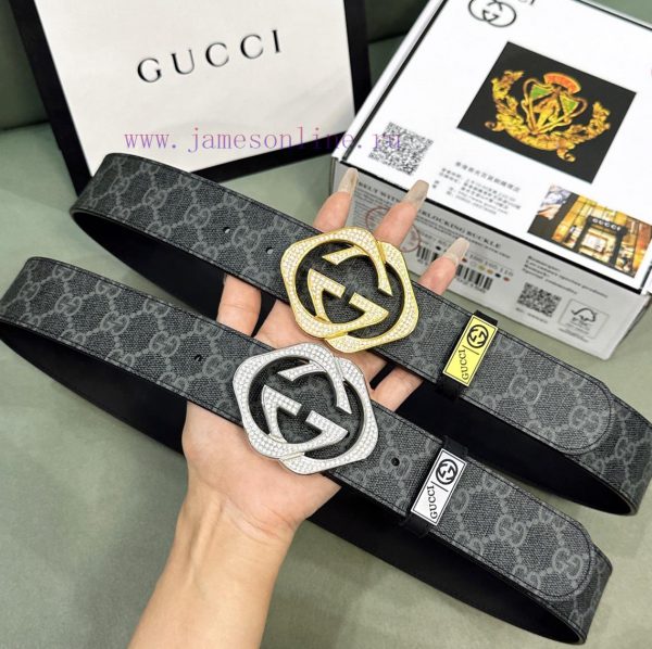 Belt Gucci Gucci ️ Diamond studdedBelt made of 100% head layer cowhide, guaranteed genuine l 7pxc19jd - Image 17