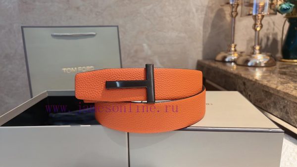 TOMFORD men's T-shaped buckle double-sided belt, a unique and exquisite lifestyle, not follo hf527ly8 - Image 7