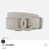 DG, gray white, width 4.0cm Dolce&Gabbana new men's waist belt, paired with a brand new ruth n2jpqpws