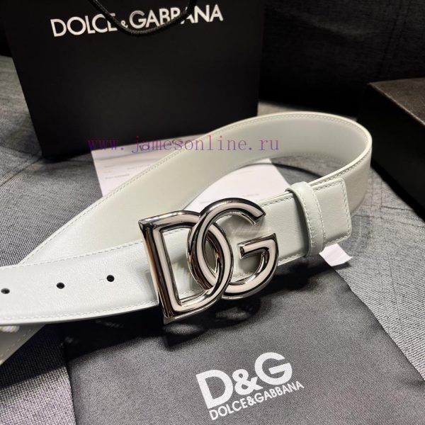 DG, gray white, width 4.0cm Dolce&Gabbana new men's waist belt, paired with a brand new ruth n2jpqpws - Image 8