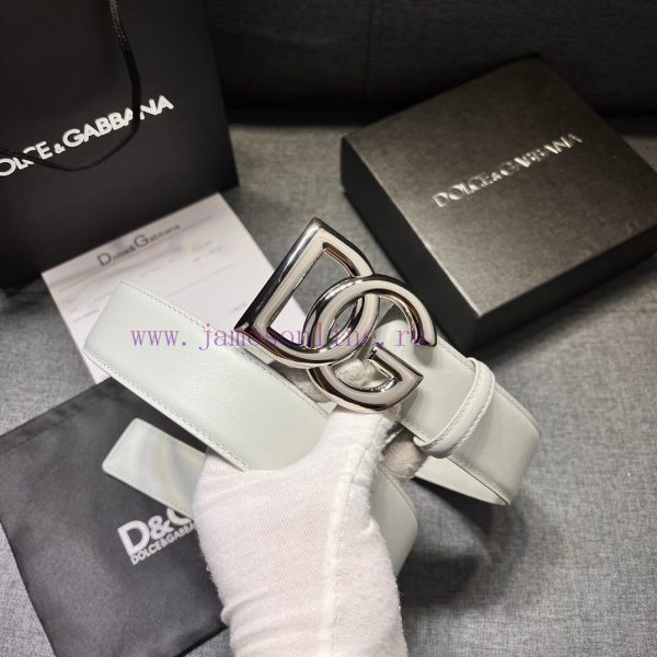 DG, gray white, width 4.0cm Dolce&Gabbana new men's waist belt, paired with a brand new ruth n2jpqpws - Image 14