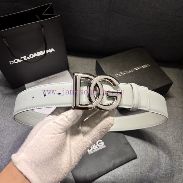 DG, gray white, width 4.0cm Dolce&Gabbana new men's waist belt, paired with a brand new ruth n2jpqpws - Image 16