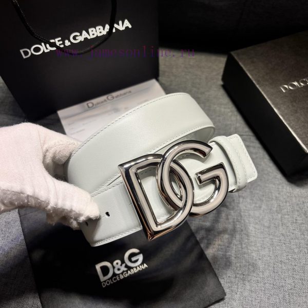 DG, gray white, width 4.0cm Dolce&Gabbana new men's waist belt, paired with a brand new ruth n2jpqpws - Image 18