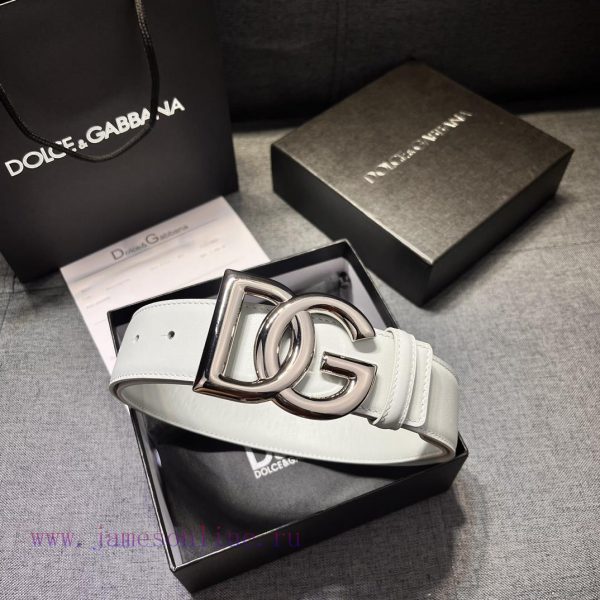 DG, gray white, width 4.0cm Dolce&Gabbana new men's waist belt, paired with a brand new ruth n2jpqpws - Image 19