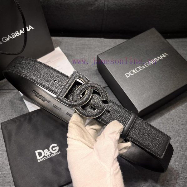 DG, width 4.0CM Dolce&Gabbana brand new lychee patterned waist belt, simple accessories, emb xj7zdwga - Image 4