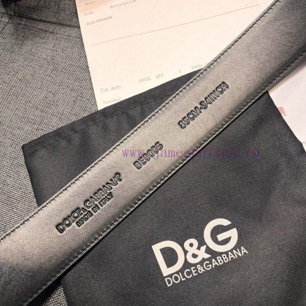 DG, width 4.0CM Dolce&Gabbana brand new lychee patterned waist belt, simple accessories, emb xj7zdwga - Image 17