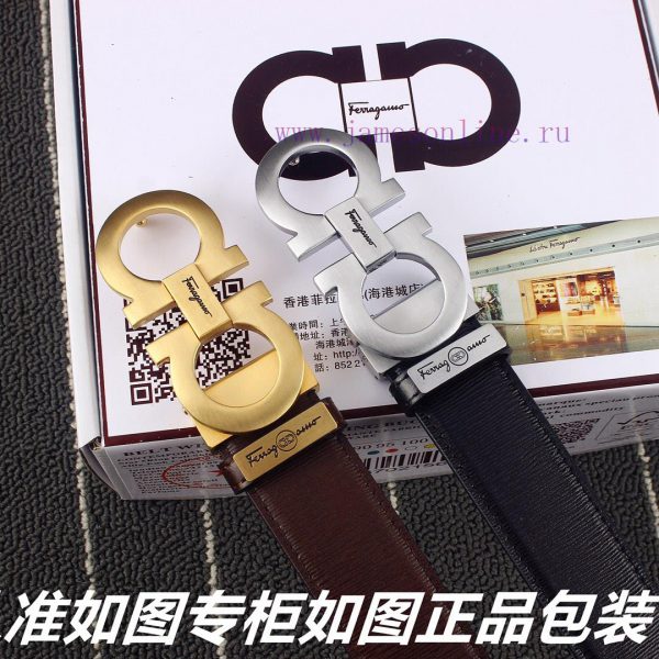 Ferragami ️Comes with a punch as a giftThe material is made of 100% top layer cowhide, ensur 46wa720j - Image 9