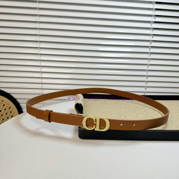 Dior 24 Early Spring New C D Buckle Brass Belt Buckle, Leather Belt Classic Forever 2.0cm</p 3socrw43 - Image 3