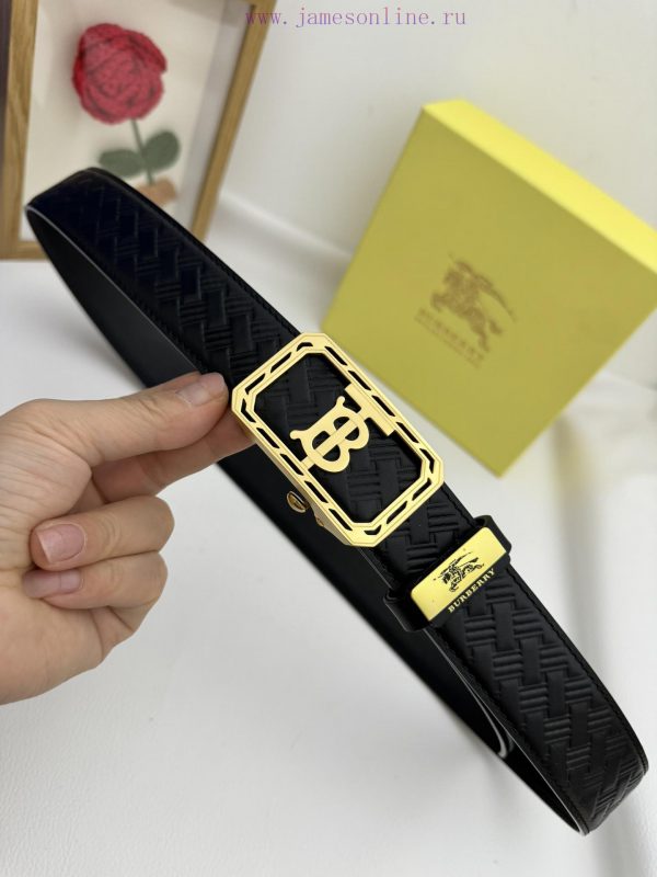 Burberry automatic beltMaterial: Leather Belt with 100% Head Layer. The leather belt is guar d88voh1q - Image 8
