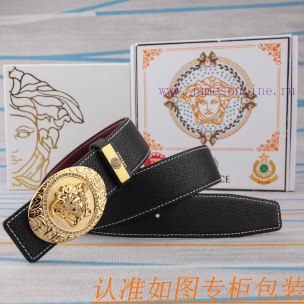 Belt belt Versace cowhide beltMen's belt material: 100% head layer cowhide belt, guaranteed 2n0cdcp0