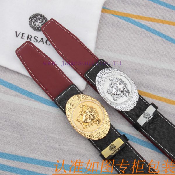 Belt belt Versace cowhide beltMen's belt material: 100% head layer cowhide belt, guaranteed k2p7xw6r - Image 10