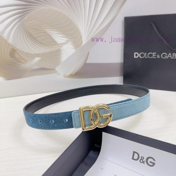 3.0cm D&G Dolce&Gabbana waist belt, made of special denim fabric paired with top layer cowhi ykd6ap3r