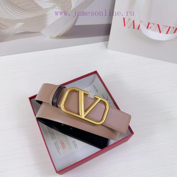 4.0cm Valentino waist belt, double-sided top layer cowhide material, length. 758.80.85.90.95 n0cyurpc - Image 5