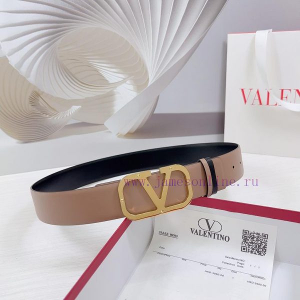 4.0cm Valentino waist belt, double-sided top layer cowhide material, length. 758.80.85.90.95 ixez8f3c