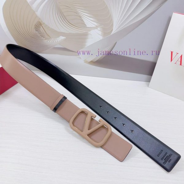 4.0cm Valentino waist belt, double-sided top layer cowhide material, length. 758.80.85.90.95 hi8lz0mh - Image 6