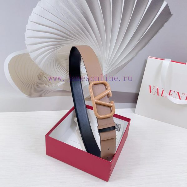 4.0cm Valentino waist belt, double-sided top layer cowhide material, length. 758.80.85.90.95 j532pla7