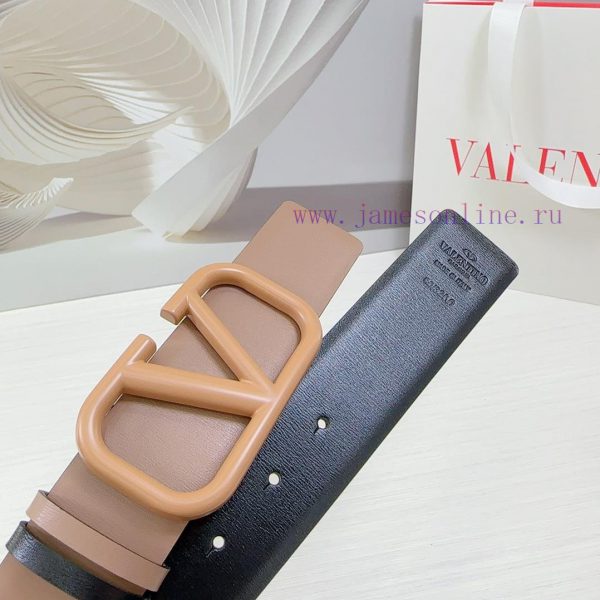 4.0cm Valentino waist belt, double-sided top layer cowhide material, length. 758.80.85.90.95 j532pla7 - Image 9