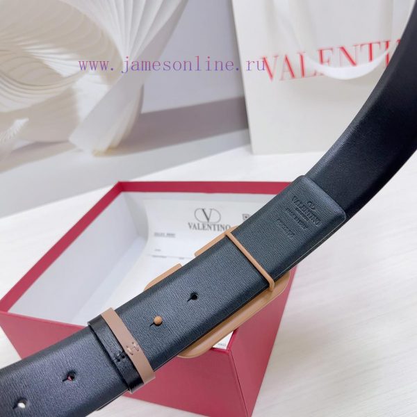 4.0cm Valentino waist belt, double-sided top layer cowhide material, length. 758.80.85.90.95 j532pla7 - Image 10