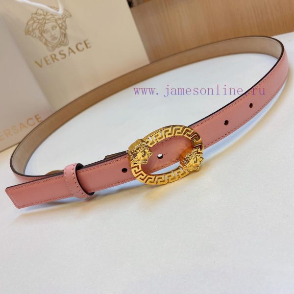 Versace Versace 2.0cm thin waistband made of original soft leather with a signature 3D buckl c80308zu