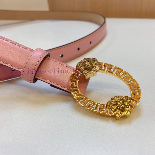 Versace Versace 2.0cm thin waistband made of original soft leather with a signature 3D buckl c80308zu - Image 4