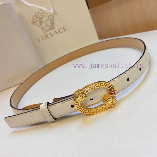 Versace Versace 2.0cm thin waistband made of original soft leather with a signature 3D buckl sryqzv3v