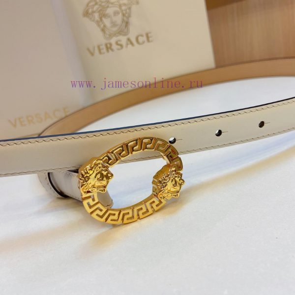 Versace Versace 2.0cm thin waistband made of original soft leather with a signature 3D buckl sryqzv3v - Image 4
