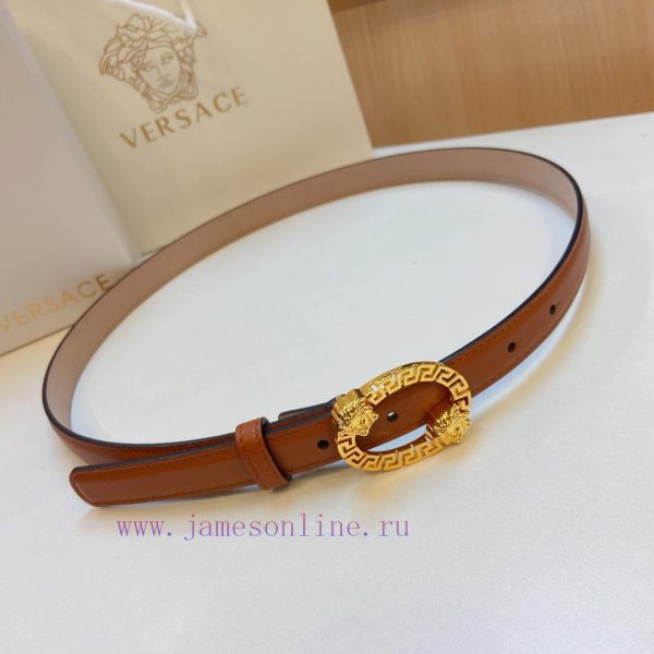Versace Versace 2.0cm thin waistband made of original soft leather with a signature 3D buckl exwi1lpv