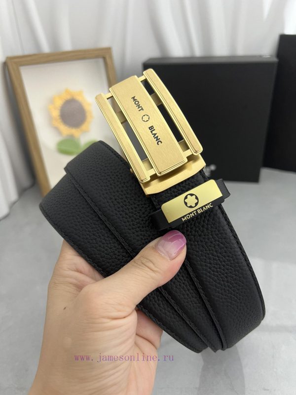 Montblanc Automatic BeltMaterial: Leather Belt with 100% Head Layer. The leather belt is gua uesmupax