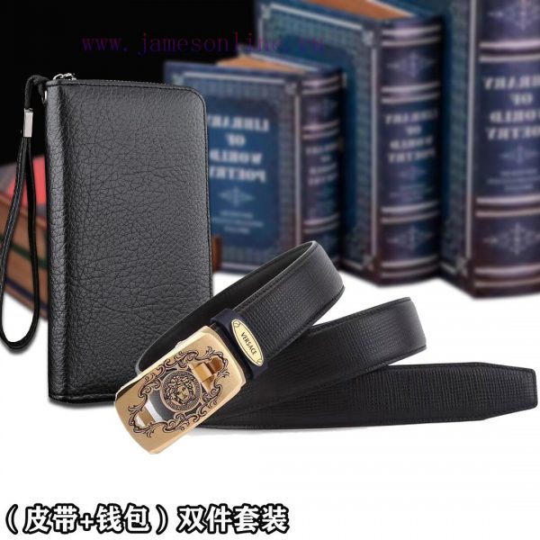 Belt and wallet two-piece setWooden box with accompanying picturesVERSACE Belt+Wallet SetBuc 0psouc3o - Image 4