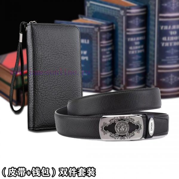 Belt and wallet two-piece setWooden box with accompanying picturesVERSACE Belt+Wallet SetBuc 0psouc3o - Image 7