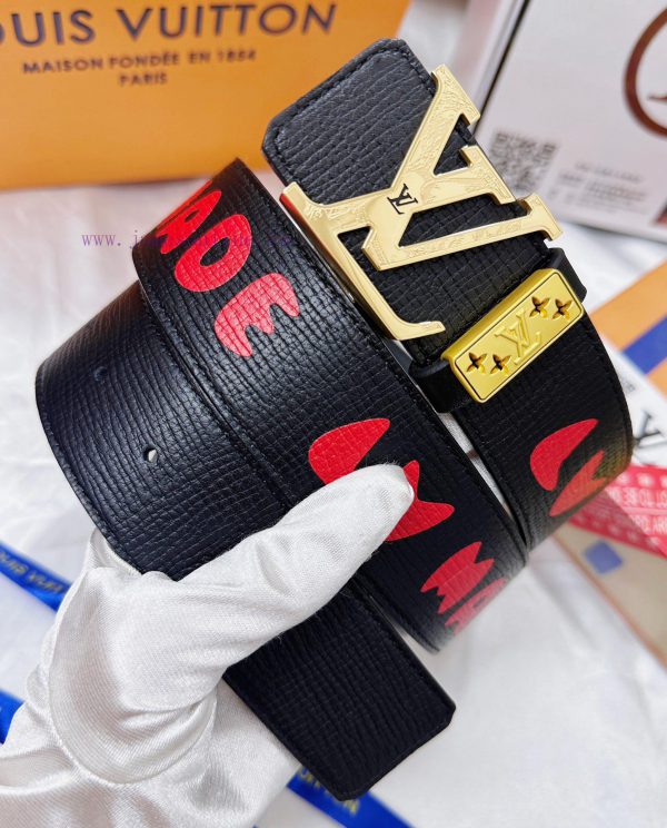 Belt LV Louis Reproduction-The waistband is made of 100% imported original cowhide, ensuring ks4j82ho - Image 3