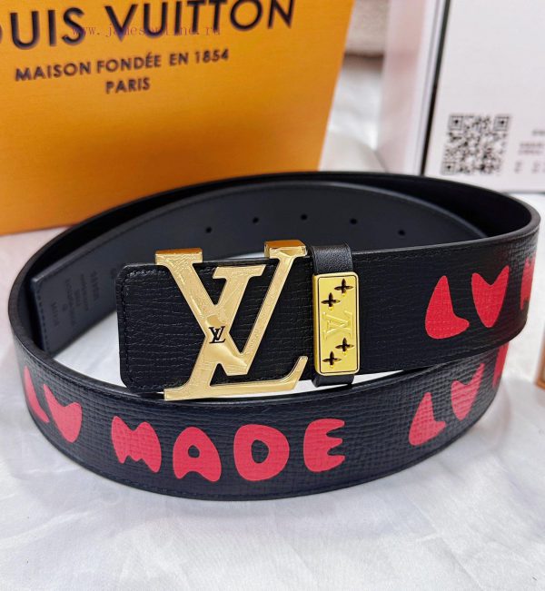 Belt LV Louis Reproduction-The waistband is made of 100% imported original cowhide, ensuring ks4j82ho - Image 6
