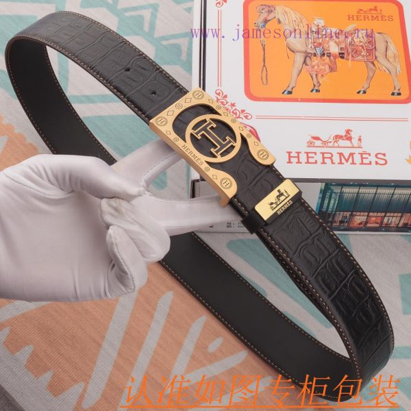 Belt, belt, Aimaishi cowhide beltMen's belt material: 100% head layer cowhide belt, guarante 2l7wlnta - Image 3