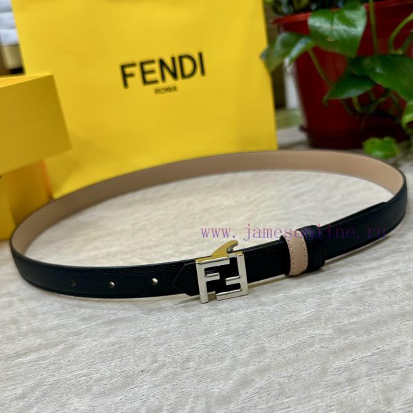 FENDL/Fendi width 20MM, imported calf leather, matched with ruthenium palladium plated F-buc ehrnmbmm - Image 7