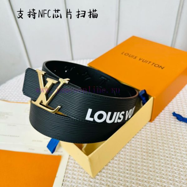 .  Width 40mm 𝕃𝕠𝕦𝕚𝕤𝕧𝕦𝕚𝕥𝕥𝕠𝕟 Imported EP water ripple contrast original calf leather bottom em pst8bk6c