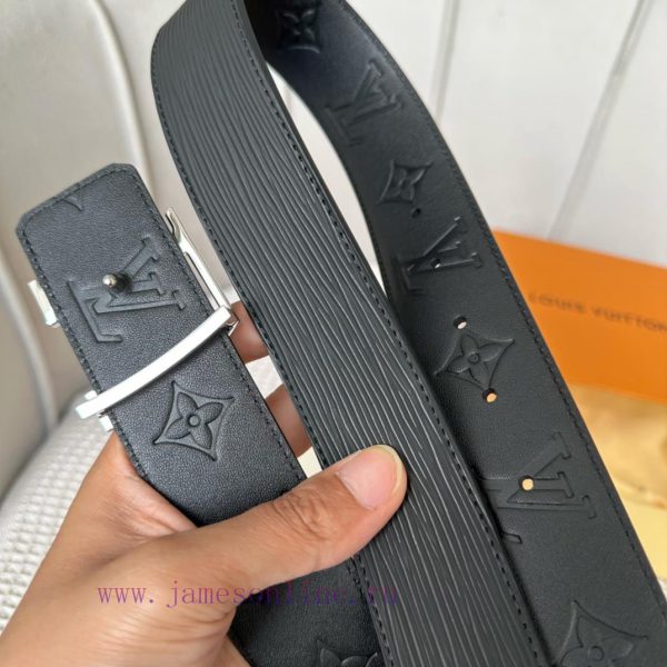 .  Width 40mm 𝕃𝕠𝕦𝕚𝕤𝕧𝕦𝕚𝕥𝕥𝕠𝕟 Imported EP water ripple contrast original calf leather bottom em ht9a62e1 - Image 9