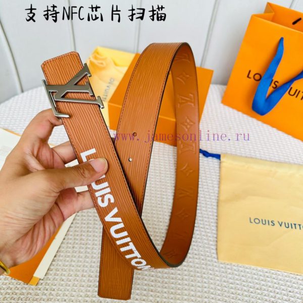 .  Width 40mm 𝕃𝕠𝕦𝕚𝕤𝕧𝕦𝕚𝕥𝕥𝕠𝕟 Imported EP water ripple contrast original calf leather bottom em h6ea1jhw