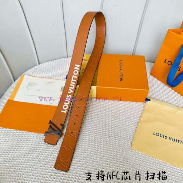 .  Width 40mm 𝕃𝕠𝕦𝕚𝕤𝕧𝕦𝕚𝕥𝕥𝕠𝕟 Imported EP water ripple contrast original calf leather bottom em 9bnognfe