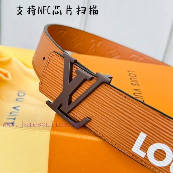 .  Width 40mm 𝕃𝕠𝕦𝕚𝕤𝕧𝕦𝕚𝕥𝕥𝕠𝕟 Imported EP water ripple contrast original calf leather bottom em 9bnognfe - Image 3