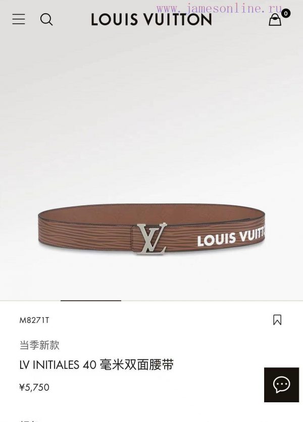 .  Width 40mm 𝕃𝕠𝕦𝕚𝕤𝕧𝕦𝕚𝕥𝕥𝕠𝕟 Imported EP water ripple contrast original calf leather bottom em 7csva3j8