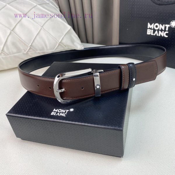Comes with a complete gift boxWanbao dragon head layer cowhide 3.5CM double-sided can be wor 0xex7omw - Image 6