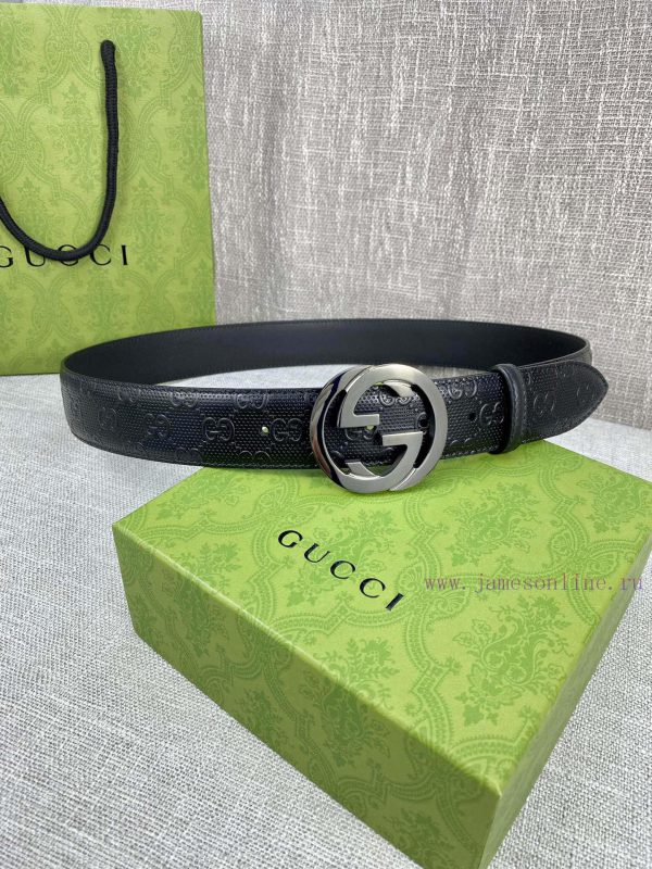 Width of 4.0cm, paired with the original belt and steel buckle waistband, crafted from Gucci t5p1gi77 - Image 3